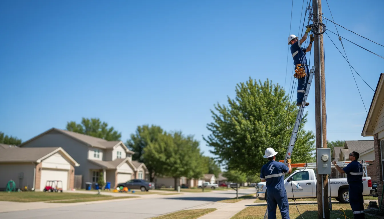 Residential electrician providing installation services in Tabor, SD